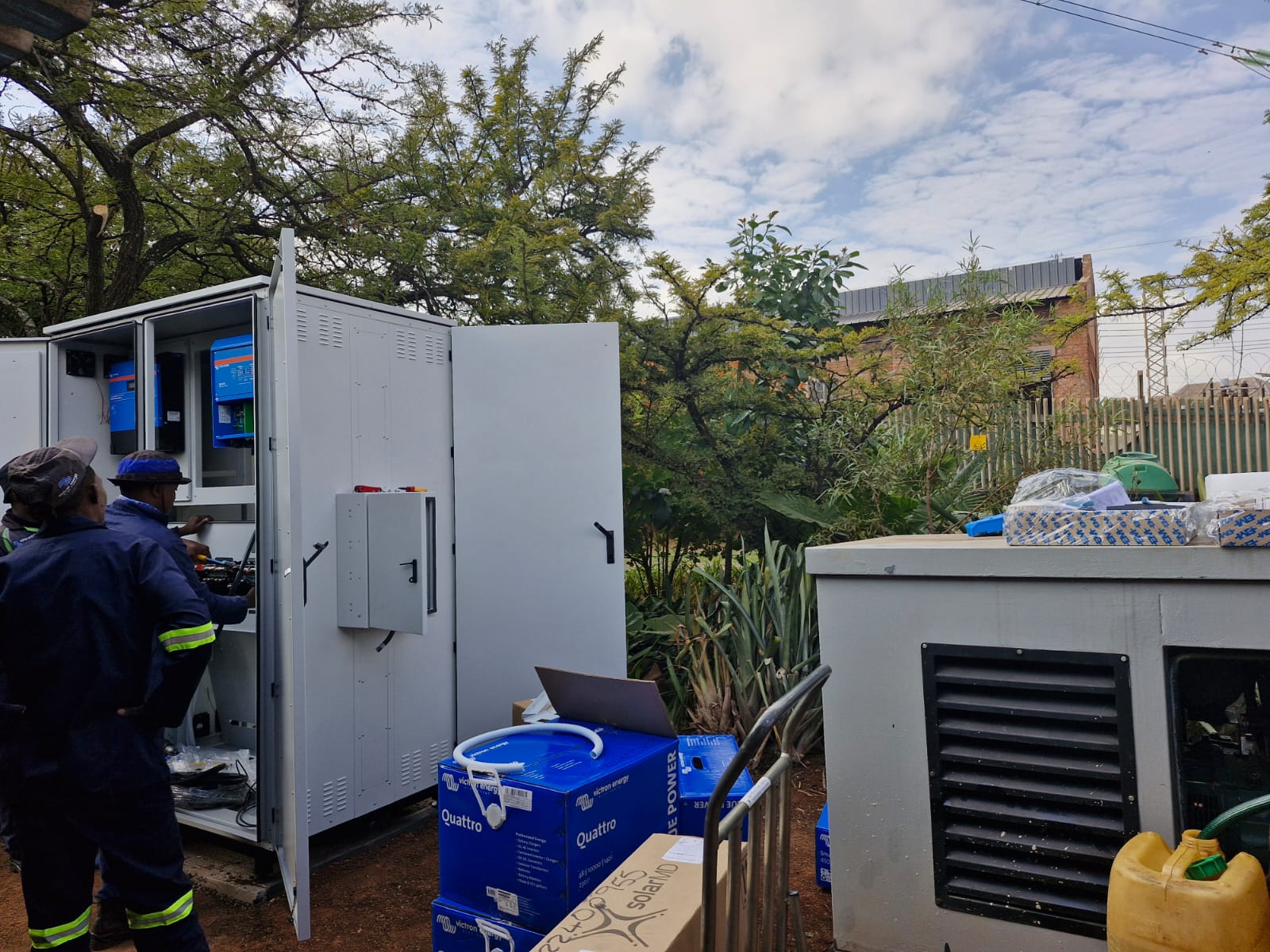 Commercial solar installation